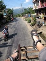view from the roof bus